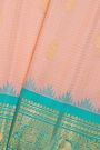 Gadwal Silk Baby Pink Saree
