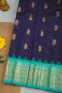 Gadwal Silk Navy Blue Saree