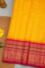 Gadwal Silk Yellow Saree