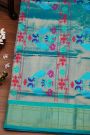 Narayanpet Silk Sky Blue Saree