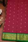Narayanpet Silk Maroon Saree