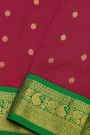 Narayanpet Silk Maroon Saree