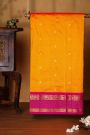 Narayanpet Silk Mustard And Orange Saree