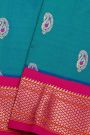 Narayanpet Silk Peacock Blue Saree