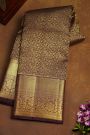 Kancheepuram Silk Brown Saree