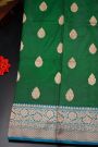 Banarasi Silk Bottle Green Saree