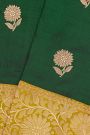 Banarasi Silk Bottle Green Saree