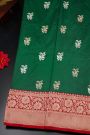 Banarasi Silk Bottle Green Saree