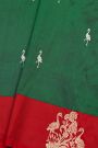 Banarasi Silk Bottle Green Saree