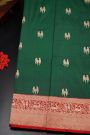 Banarasi Silk Bottle Green Saree
