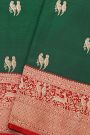 Banarasi Silk Bottle Green Saree