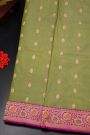 Banarasi Silk Mehendi Green Saree