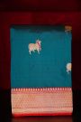 Banarasi Silk Teal Blue Saree