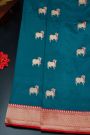 Banarasi Silk Teal Blue Saree