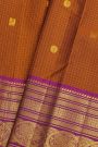 kancheepuram Silk Rust Saree