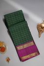 Kancheepuram Silk Bottle Green Saree
