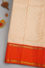 Kancheepuram Silk Cream Saree