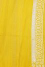 Designer Tussar Georgette Yellow Saree