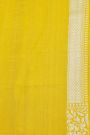 Fancy Tussar Georgette Yellow Saree