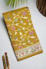 Fancy Tussar Mustard Saree