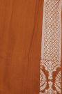 Fancy Tussar Georgette Rust Saree