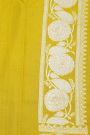 Fancy Tussar Georgette Yellow Saree