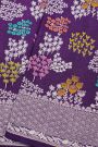 Fancy Tussar Georgette Dark Purple Saree