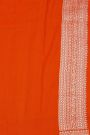 Fancy Tussar Georgette Red Saree