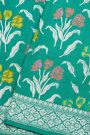Fancy Tussar Georgette Sea Green Saree