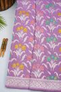 Fancy Tussar Georgette Lilac Saree