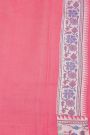Fancy Tussar Georgette Pink Saree