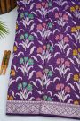 Fancy Tussar Georgette Purple Saree