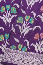Fancy Tussar Georgette Purple Saree