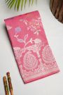 Fancy Tussar Georgette Pink Saree
