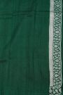 Fancy Tussar Georgette Bottle Green Saree