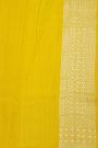 Fancy Tussar Georgette Yellow Saree