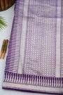 Fancy Tussar Georgette Purple Saree
