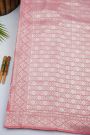 Fancy Tussar Georgette Pink Saree