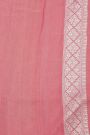 Fancy Tussar Georgette Pink Saree