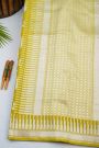 Fancy Tussar Georgette Lime Yellow Saree