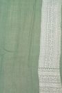 Fancy Tussar Georgette Pista Green Saree