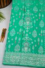 Fancy Tussar Georgette Sea Green Saree
