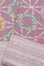 Fancy Tussar Georgette Lavender Saree