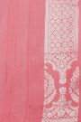 Fancy Tussar Georgette Light Baby Pink Saree