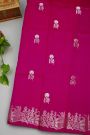 Fancy Matka Silk Magenta Saree
