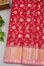 Fancy Matka Silk Red Saree