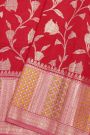 Fancy Matka Silk Red Saree