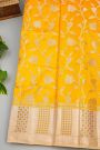 Fancy Matka Silk Yellow Saree