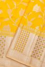 Fancy Matka Silk Yellow Saree