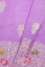 Fancy Matka Silk Lavender Saree